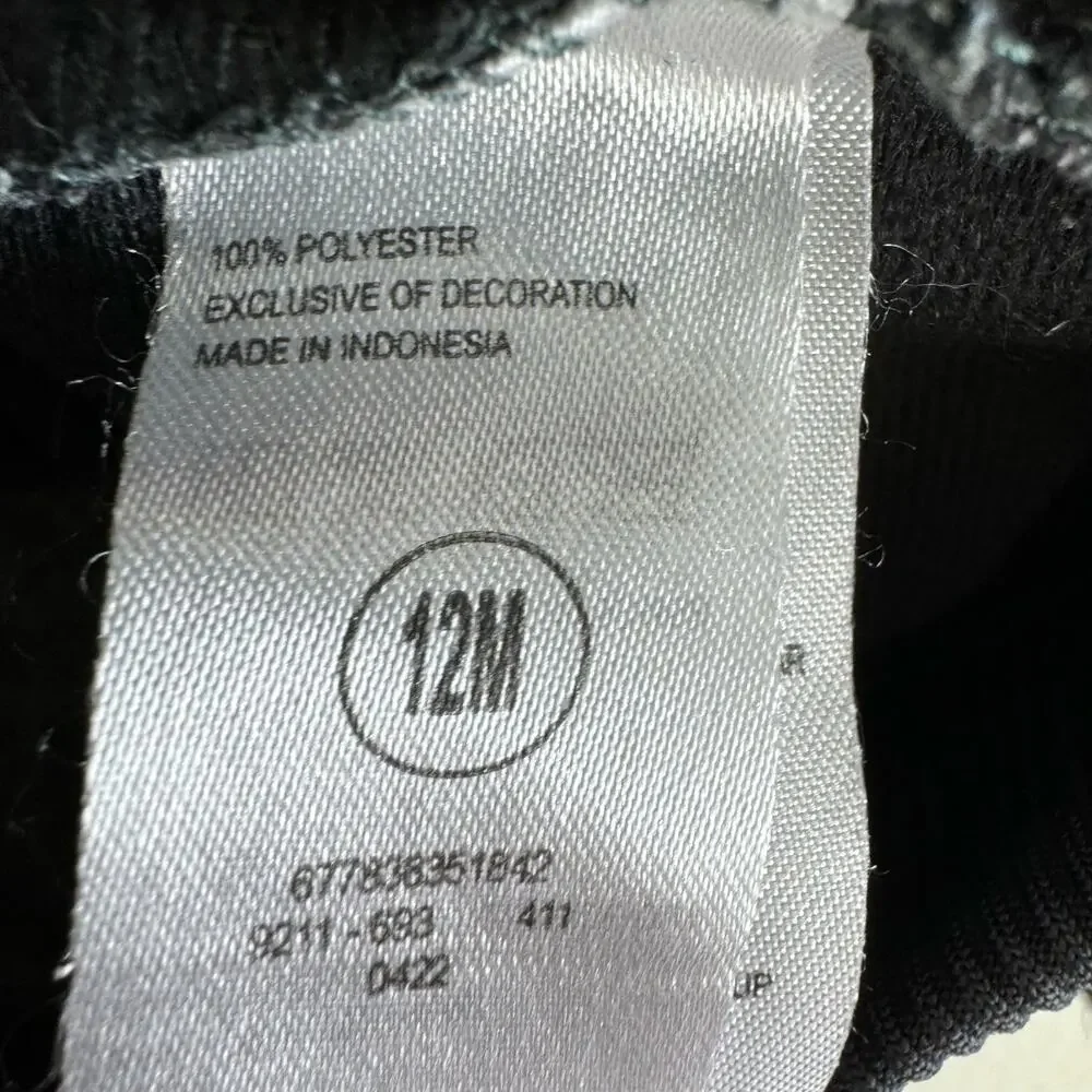 Nike‎ Gray White Full Zip Lightweight Sweatshirt Pockets Logo Size 12 Months